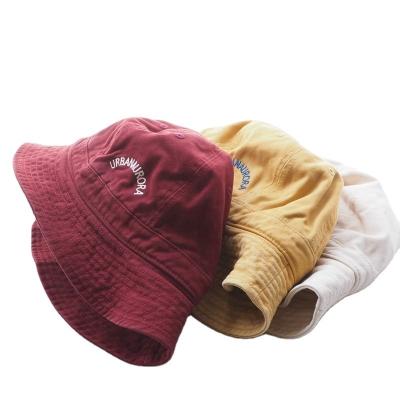 China Wholesale Custom Water Wash Designer Caps Moisture Wicking Embroidery Washed Cotton Bucket Hats for sale