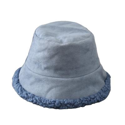 China Wholesale Custom Made COMMON Faux Fur Suede Character Logo Fisherman Color Variety Color Variety Winter Bucket Hats Warm Winter Bucket Hats for sale