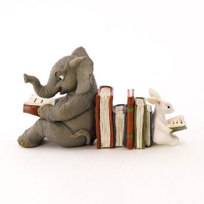 China New Europe elephant rabbit reading garden resin for office garden decorations for sale