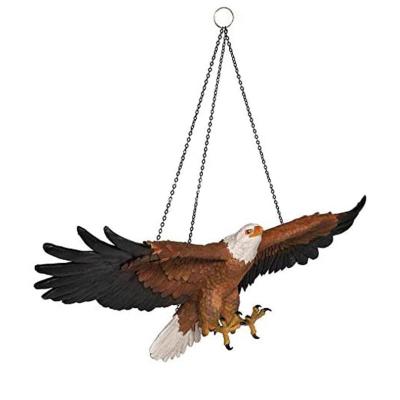 China New Eagle Resin Wall Crafts Sculpture Garden Hanging Bald Europe Decorative Resin Crafts for sale