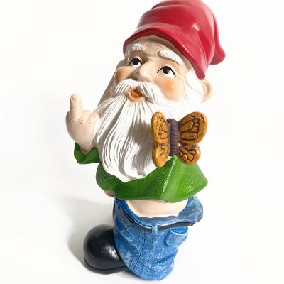 China Contemporary New Arrival Party Gnome Garden Statue Resin Dwarf Tropical Statue for sale