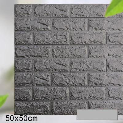 China Modern Outlet Foam Factory Skin Wall Sticker Textured Interior 3d Wall Panels Wallpaper for sale