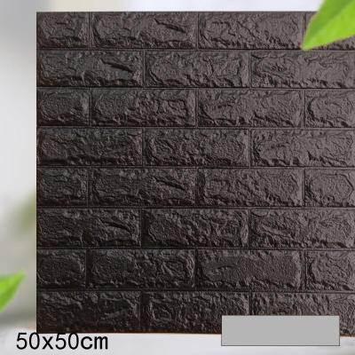 China 2022 modern wholesale new modern textured wall sticker skin foam waterproof 3d wallpaper for sale