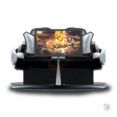 China ALLOY 360 Degree 9D Vr Motion Chair Four Seat Warship Game Machine for sale