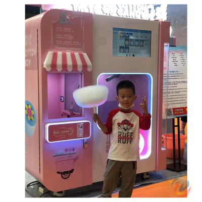 China low cost & high prifit full automatic automatic silk flower vending machine cotton candy making machine factory new direct sale customized for sale