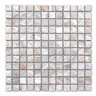 China Parquet New Arrival White Pearl Mosaic Slab For Swimming Pool Mosaic for sale