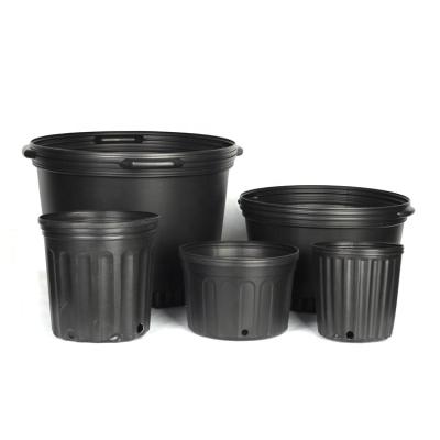 China CLASSIC Cheap Black Plastic 1 2 3 5 7 10 15 Gallon PE Blow Molding Containers Nursery Pots for sale