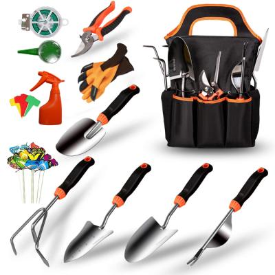 China Garden DIY Tools 3 8 10 13 Pcs Garden Hand Steel Agricultural Accessories Cutting Set Gift Kit Bag Bonsai Gardening Tools and Equipment for sale