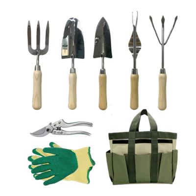 China Garden DIY Tools Pocket Rose Garden Tool Kit Pocket Hand Flower Print Kit White Garden Tool Bag Garden Tool Storage Bag for sale