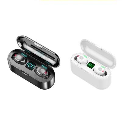 China F9 In-ear Earphone 5.0 Earbuds Noise Cancel Headphones Durable Earbuds Wireless With LED-Display Charger Case Sports for sale