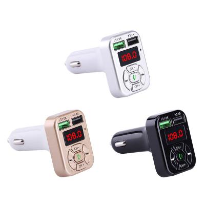 China Car A9 Blutooth Car USB Adapter Handfree MP3 Player TF Card Dual Portable FM Transmitter Charger Mobile Phone for sale