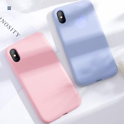 China 2020 Wholesale Custom Liquid Silicone Mobile Accessories Back Cover For iPhone 11/11pro/11promax/X Shockproof Protective Case Full Phone Size for sale