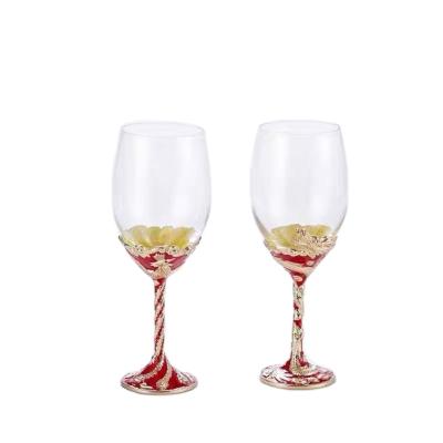 China 2021 China Hot Selling Wedding Champagne Glass / Dragon And Phoenix Glass Mug for sale