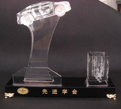 China From China Factory Directly Sale K9 Crystal Car Pen Holder For Office Business Gifts for sale