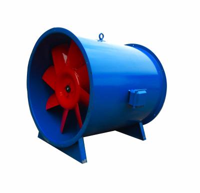 China Construction worksÂ   Axial Flow Smoke HTF-I Two Speed ​​High Temperature Mixed Flow Centrifugal Exhaust Fan for sale