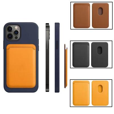 China Shockproof Compatible with iPhone 12 13 Magnetic Card Holder for Phone New Design Card Holder Leather Wallet Back for Phone for sale