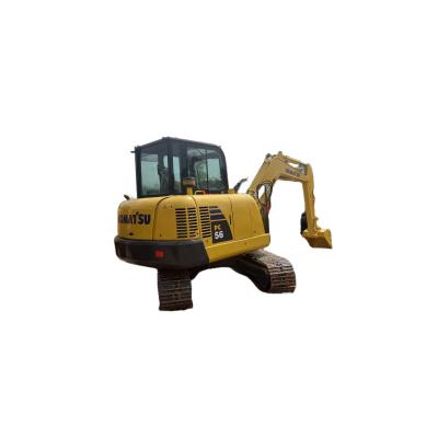 China Komatsu 56 second hand excavator sold 90% new small old hook machine in China construction machinery trade market 0.35m²; ³ for sale