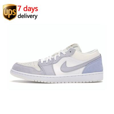 China Gray White Black EVA Blue Wolf Jordan CV3043-100 Paris 1 Se Men Women Low Breeded Toe for sale