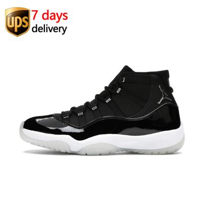 China EVA CT8012-011 High Top 25th Jubilee Anniversary White Black Red Bred Cool Gray Jordan 11 Retro Mens Shoes for sale