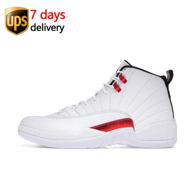 China CT8013-106 Blue Red Black And White EVA Twist Final Jordan 12 Retro Mens Shoes for sale