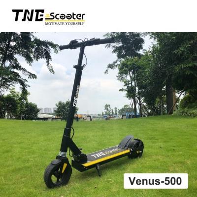 China Fashionable OEM on road TNE Venus-500 36V 48v 500w portable motorcycle scooter elctrico plegable for sale