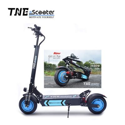 China OEM on tne v4 2600W 100km Running Electric Scooter 52v 10inch High Speed for sale