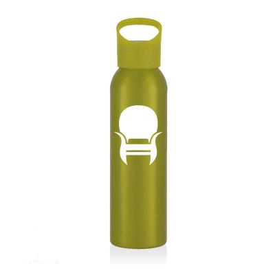 China 20 oz viable. Slim Aluminum Portable Transparent Juice Water Bottle Travel Camping Travel Camping Leakproof Bottle for sale