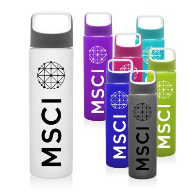 China 18 oz viable. Product Christmas Promotional Gift BPA Free Leak Proof Borosilicate Glass Portable Reusable Water Bottle Hot Sale for sale