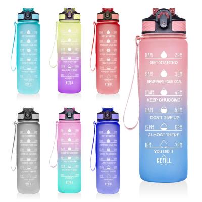 China 32 ounces viable. Water Bottle Sports Rubber Coating Plastic Frosted Water Bottles for sale