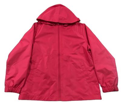 China Custom Wholesale Anorak Waterproof Zip For Kids Jacket 100% Polyester High Quality Kids Rain Coat for sale