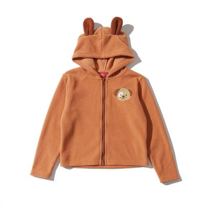 China OEM Breathable Wholesale Hooded Coat For Boy Latest New Design Animal Kids Long Sleeve Winter Outerwear Children Fleece Jacket for sale