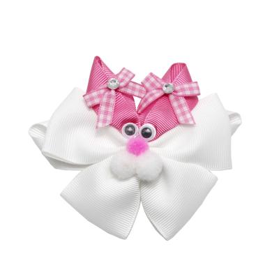 China Cute Festival Fashion Hair Clip Boutique Bunny Easter Hair Bow For Girls for sale