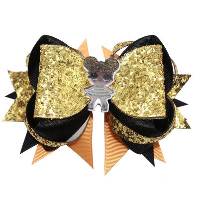 China Lovely boutique cute hair bows cartoon hair bows with clip for girl for sale