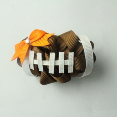 China Curly Soccer Hair Bow Customized Size for sale