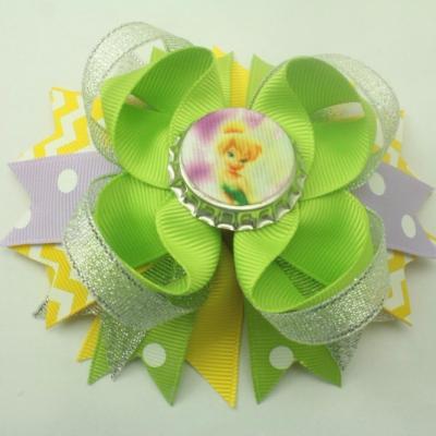 China Fabric Princess Capsule Hair Bows for sale