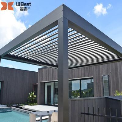 China Customized Adjustable Outdoor Bioclimatic Gazebo Motorized Pergola Easily Assembled Gazebos Pergolas Pergola for sale