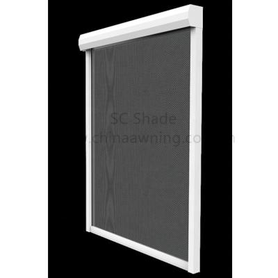 China ROMAN Outdoor Waterproof Sun Shade Zip Screen Motorized Roller Blinds for sale