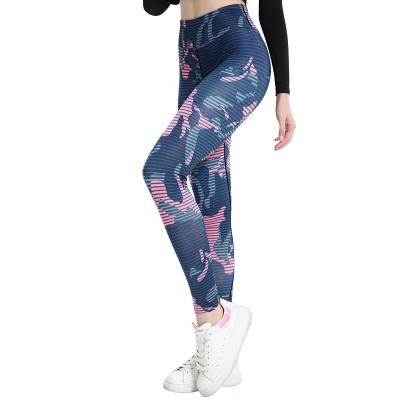 China Lysho Breathable Yoga Pants Wholesale Custom Compression Tights Joggers Fitness Gym Active High Waist Workout Women Prints Leggings for sale