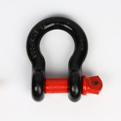 China ALLOY STEEL Drop Forged To Carton Steel Material 4.75 Ton Will D Ring Shackle for sale