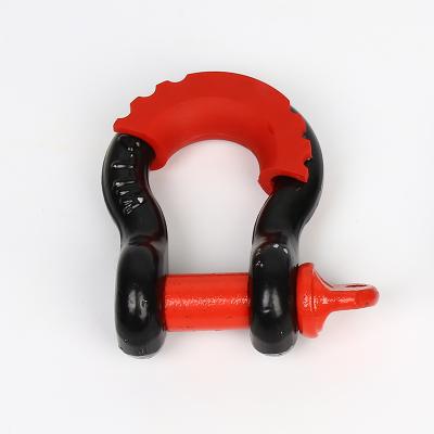 China Alloy Steel Coated Pin Shackles 3/4 All Terrain Black ALLOY STEEL Salvage for sale