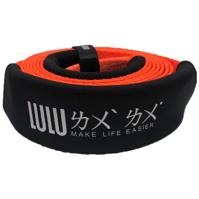 China LULU Wholesale Custom Tow Strap Tow Car Amazone Hot Recovery 4X4 Polyester Towing Strap for sale