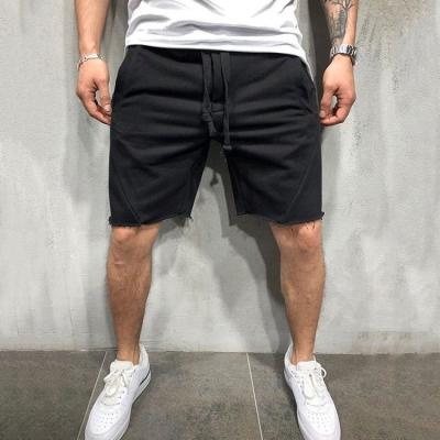 China Anti-Wrinkle Black Board Drawstring Men's Casual Gym Track Training Shorts for sale