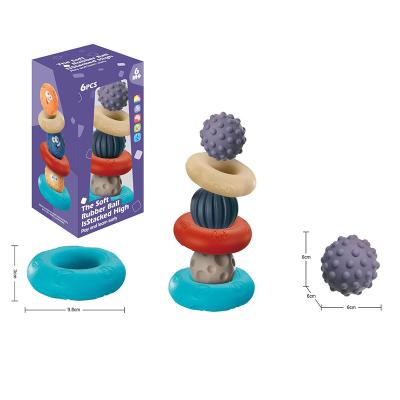 China Educational Toy Silicon Soft Rubber Building Block for Baby Toys, Soft Rubber Ball Toys. for sale