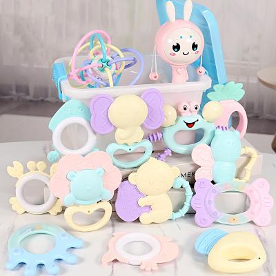 China Baby Music Rattle Hand Grab Rattle Toys Box Newborn Soft Bell Toy Baby Rattle Bed Crib Set for sale