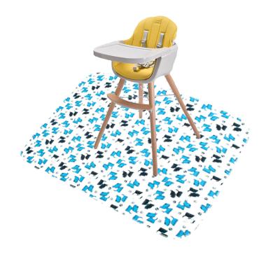 China Washable Baby Mat Manufacturer Waterproof Under High Chair Water Play Anti Slip Splat Mat Baby for sale