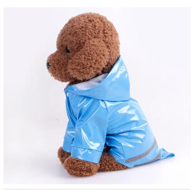 China Small Stocked Pet Dog Clothes Pet Clothing Fashion Rainproof Windproof Reflective Dog Raincoat Wholesale Dog Clothes for sale