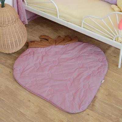 China Eco-Friendly Soft Toy Children's Room Cartoon Floor Mat Strawberry Baby Mat Cushion Climbing Kids Play Mats for sale