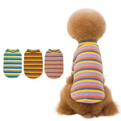 China New Design Viable Fashion Dog Clothes Pet T-shirt Summer Two Leg Pajamas Large Casual Knitted Dog Clothes for sale