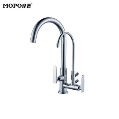 China Thermostatic Faucets Chinese Sanitary Ware Double Handle Cold Water Bathroom Basin Faucet for sale