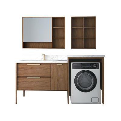 China Modern Design Modern Wholesale Wood Cabinet Furniture Bathroom Vanity High End Cabinet With Side Cabinet for sale